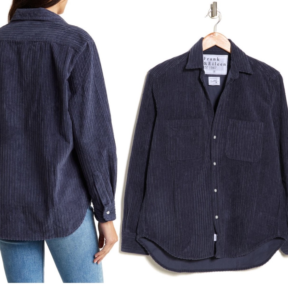 Frank & Eileen texture cotton button up shirts M